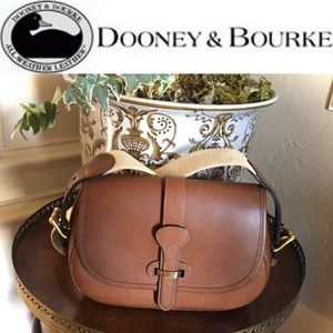 RARE!! DOONEY & BOURKE brown bridle leather bag